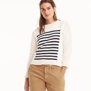 J.Crew 1988 Striped Rolled Neck Sweater